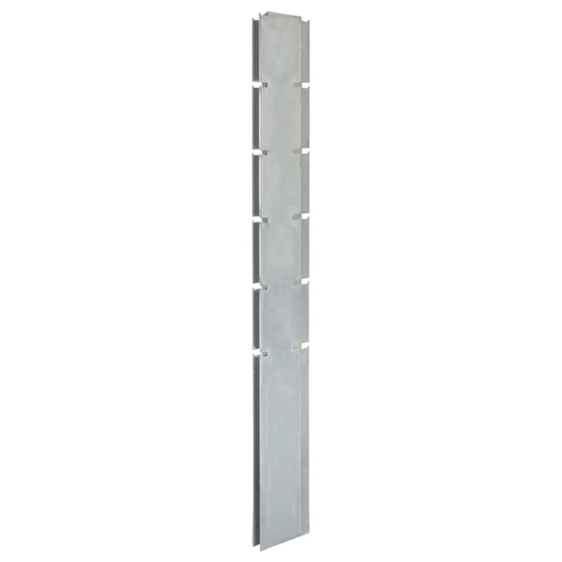 Palo per Recinzione Gabbione Argento 160 cm in Acciaio Zincato Palo per Recinzione Gabbione Argento 160 cm in Acciaio Zincato