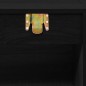 Set Mobili da Bagno 2 pz Nero in Legno Multistrato Set Mobili da Bagno 2 pz Nero in Legno Multistrato
