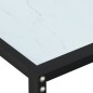 vidaXL Tavolo Consolle Marmo Bianco 180x35x75,5 cm in Vetro Temperato vidaXL Tavolo Consolle Marmo Bianco 180x35x75,5 cm in Vetro Temperato