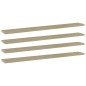 vidaXL Ripiani per Libreria 4pz Rovere Sonoma 80x10x1,5cm Multistrato vidaXL Ripiani per Libreria 4pz Rovere Sonoma 80x10x1,5cm Multistrato