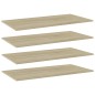 vidaXL Ripiani per Libreria 4pz Rovere Sonoma 100x50x1,5cm Multistrato vidaXL Ripiani per Libreria 4pz Rovere Sonoma 100x50x1,5cm Multistrato