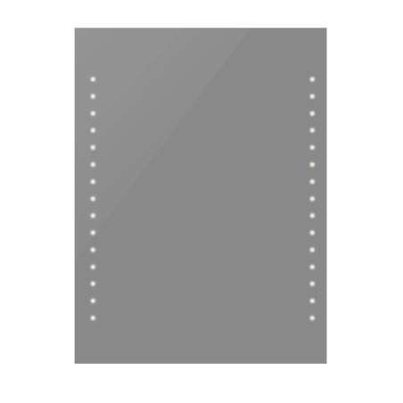 Specchio da Bagno con Luci a LED 50 x 60 cm (L x A)