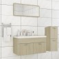 vidaXL Set Mobili da Bagno Rovere Sonoma in Legno Multistrato vidaXL Set Mobili da Bagno Rovere Sonoma in Legno Multistrato