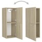 vidaXL Set Mobili da Bagno Rovere Sonoma in Legno Multistrato vidaXL Set Mobili da Bagno Rovere Sonoma in Legno Multistrato
