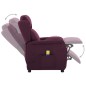 Poltrona Massaggiante Elettrica Viola in Tessuto