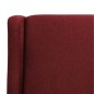 Poltrona Massaggiante Elettrica Rosso Vino in Tessuto
