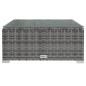 vidaXL Set Divani da Giardino 8 pz con Cuscini in Polyrattan Grigio vidaXL Set Divani da Giardino 8 pz con Cuscini in Polyrattan Grigio