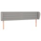 vidaXL Testiera ad Orecchio Grigio Chiaro 183x23x78/88 cm in Tessuto vidaXL Testiera ad Orecchio Grigio Chiaro 183x23x78/88 cm in Tessuto
