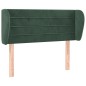 vidaXL Testiera ad Orecchio Verde Scuro 93x23x78/88 cm in Velluto vidaXL Testiera ad Orecchio Verde Scuro 93x23x78/88 cm in Velluto