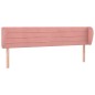 vidaXL Testiera ad Orecchio Rosa 183x23x78/88 cm in Velluto vidaXL Testiera ad Orecchio Rosa 183x23x78/88 cm in Velluto