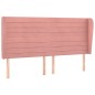 vidaXL Testiera ad Orecchio Rosa 183x23x118/128 cm in Velluto vidaXL Testiera ad Orecchio Rosa 183x23x118/128 cm in Velluto