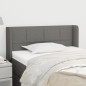 vidaXL Testiera ad Orecchio Grigio Scuro 83x16x78/88 cm in Tessuto vidaXL Testiera ad Orecchio Grigio Scuro 83x16x78/88 cm in Tessuto
