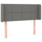vidaXL Testiera ad Orecchio Grigio Scuro 83x16x78/88 cm in Tessuto vidaXL Testiera ad Orecchio Grigio Scuro 83x16x78/88 cm in Tessuto