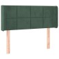 vidaXL Testiera ad Orecchio Verde Scuro 93x16x78/88 cm in Velluto vidaXL Testiera ad Orecchio Verde Scuro 93x16x78/88 cm in Velluto
