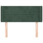vidaXL Testiera ad Orecchio Verde Scuro 93x16x78/88 cm in Velluto vidaXL Testiera ad Orecchio Verde Scuro 93x16x78/88 cm in Velluto