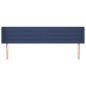 vidaXL Testiera ad Orecchio Blu 183x16x78/88 cm in Tessuto vidaXL Testiera ad Orecchio Blu 183x16x78/88 cm in Tessuto