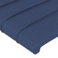vidaXL Testiera ad Orecchio Blu 183x16x78/88 cm in Tessuto vidaXL Testiera ad Orecchio Blu 183x16x78/88 cm in Tessuto
