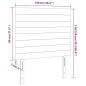 Testiere 2 pz Blu Scuro 100x5x78/88 cm in Velluto Testiere 2 pz Blu Scuro 100x5x78/88 cm in Velluto