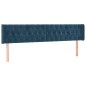 Testiera ad Orecchio Blu Scuro 183x16x78/88 cm in Velluto Testiera ad Orecchio Blu Scuro 183x16x78/88 cm in Velluto
