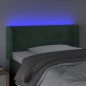 Testiera a LED Verde scuro 93x16x78/88 cm in Velluto Testiera a LED Verde scuro 93x16x78/88 cm in Velluto