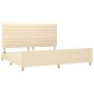 vidaXL Giroletto senza Materasso Crema 200x200 cm in Tessuto vidaXL Giroletto senza Materasso Crema 200x200 cm in Tessuto