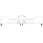 Tavolino da Salotto Bianco Lucido 100x50x45cm Legno Multistrato