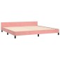 Giroletto con Testiera Rosa 200x200 cm in Velluto Giroletto con Testiera Rosa 200x200 cm in Velluto