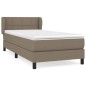 Giroletto a Molle con Materasso Tortora 90x200 cm inTessuto