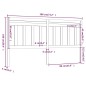 Testiera per Letto Miele 186x4x100 cm in Legno Massello di Pino Testiera per Letto Miele 186x4x100 cm in Legno Massello di Pino
