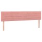 vidaXL Giroletto a Molle con Materasso Rosa 200x200 cm in Velluto