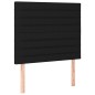 vidaXL Giroletto a Molle con Materasso Nero 100x200 cm in Tessuto