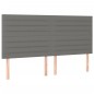 vidaXL Giroletto a Molle con Materasso Grigio Scuro 200x200 cm Tessuto
