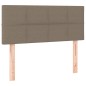 vidaXL Letto a Molle con Materasso e LED Tortora 90x200 cm in Tessuto vidaXL Letto a Molle con Materasso e LED Tortora 90x200 cm in Tessuto