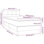 vidaXL Letto a Molle Materasso e LED Grigio Chiaro 90x190 cm Tessuto vidaXL Letto a Molle Materasso e LED Grigio Chiaro 90x190 cm Tessuto