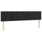 Letto a Molle con Materasso e LED Nero 180x200 cm in Velluto Letto a Molle con Materasso e LED Nero 180x200 cm in Velluto