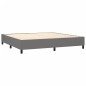 vidaXL Letto a Molle Materasso e LED Grigio Scuro 200x200cm in Tessuto vidaXL Letto a Molle Materasso e LED Grigio Scuro 200x200cm in Tessuto
