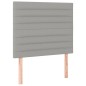 Giroletto a Molle con Materasso Grigio Chiaro 90x200 cm Tessuto