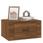 Comodino a Muro Rovere Marrone 50x36x25 cm Comodino a Muro Rovere Marrone 50x36x25 cm
