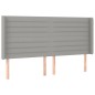 vidaXL Letto a Molle Materasso e LED Grigio Chiaro 180x200 cm Tessuto vidaXL Letto a Molle Materasso e LED Grigio Chiaro 180x200 cm Tessuto