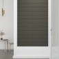 Pannelli Murali 12 pz Grigio Scuro 60x15 cm Velluto 1,08 m² Pannelli Murali 12 pz Grigio Scuro 60x15 cm Velluto 1,08 m²