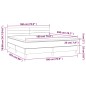 vidaXL Giroletto a Molle con Materasso Grigio Chiaro180x200 cm Tessuto