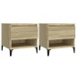 Tavolini 2pz Rovere Sonoma 50x46x50 cm in Legno Multistrato