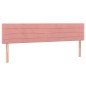vidaXL Giroletto a Molle con Materasso Rosa 180x200 cm in Velluto