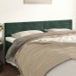 Testiera 2 pz Verde scuro 90x5x78/88 cm in Velluto Testiera 2 pz Verde scuro 90x5x78/88 cm in Velluto