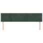 Testiera 2 pz Verde scuro 90x5x78/88 cm in Velluto Testiera 2 pz Verde scuro 90x5x78/88 cm in Velluto