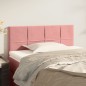 Testiera Rosa 90x5x78/88 cm in Tessuto Testiera Rosa 90x5x78/88 cm in Tessuto