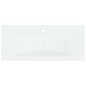 Lavabo da Incasso con Rubinetto 91x39x18 cm in Ceramica Bianco