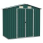 Capanno da Giardino Verde 205x129x183 cm in Acciaio Zincato Capanno da Giardino Verde 205x129x183 cm in Acciaio Zincato