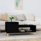 Tavolino da Salotto Nero 100x50x45 cm in Legno Multistrato Tavolino da Salotto Nero 100x50x45 cm in Legno Multistrato