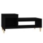 Tavolino da Salotto Nero 100x50x45 cm in Legno Multistrato Tavolino da Salotto Nero 100x50x45 cm in Legno Multistrato